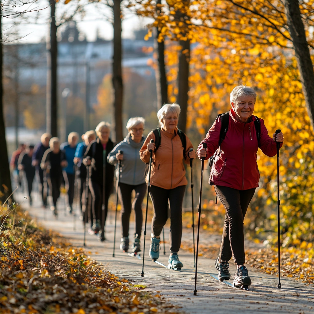 Скандинавська ходьба для пенсіонерів